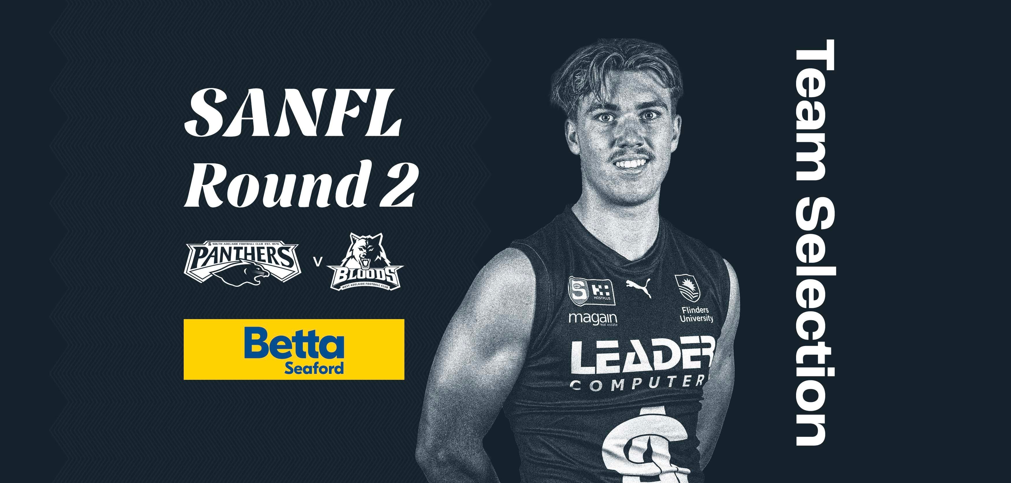 BETTA Team Selection: SANFL Round 2 v West BETTA Team Selection: SANFL Round 2 v West